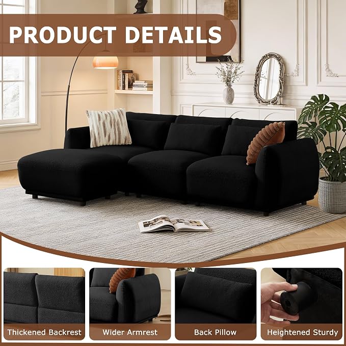 L Shaped Modular Sectional Couch - Image 3