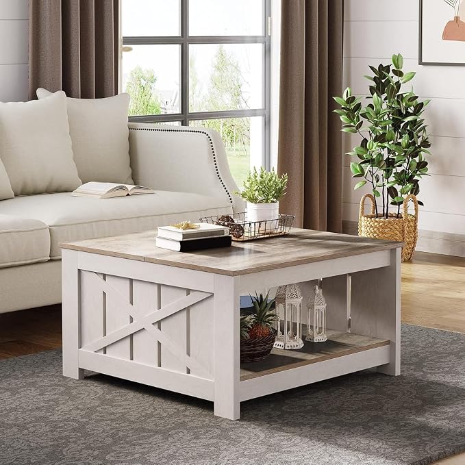 YITAHOME Coffee Table Farmhouse Coffee Table - Image 5