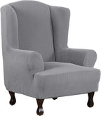 H.VERSAILTEX Wing Chair Slipcover Chair Covers by HVERSAILTEX