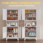 YAUWOH 69" Tall Metal Pantry Cabinet - Image 6