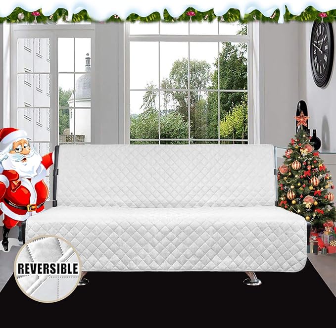 Easy-Going Reversible Couch Cover, Large Futon Sofa, Water Resistant Furniture - Image 2