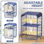 APEXCHASER Cute Nightstand, Metal Side Table, 3-Tier Modern End Table - Image 4