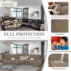 100% Waterproof Sectional Recliner Couch Covers - Image 6
