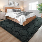 Noahas 5x7 Dark Grey Fluffy Soft Area Rug Non-Slip - Image 8