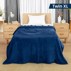 Utopia Bedding Ultra Soft Fleece Bed Blanket Twin XL Size Navy | College Dorm - Image 2