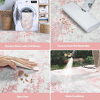 Aelenmu 10x14 Area Rugs for Living Room Washable Dining Room Pink | Modern - Image 5