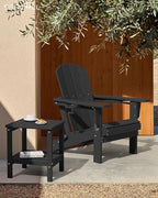 SERWALL 2-Tier HDPE Outdoor Side Table, Weatherproof Rectangular Adirondack - Image 7