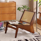 Welnow Mid Century Rattan Accent Chair, Bamboo Wood Lounge Chair by LifeGetsBetterWithWelnow