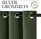NICETOWN Room Darkening Dark Green Curtains - Image 2