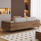64.56" Mid-Century Modern 2-Seater Fabric Sofa Couch - Image 6