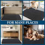 OLANLY Dog Door Mat for Muddy Paws 40x24, Super Absorbent Chenille Mud Mat | - Image 8