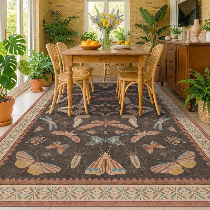 Dining Room Rugs for Under Table 6x9 by HazoHaus