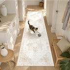 Runner Rug 2x8 Washable Rug, Vintage Boho Medallion Hallway Runner Non-Slip - Image 4