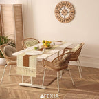 FEXIA Boho Table Runner 72 Inches Long Macrame Summer Decor Coffee Table Cover - Image 7