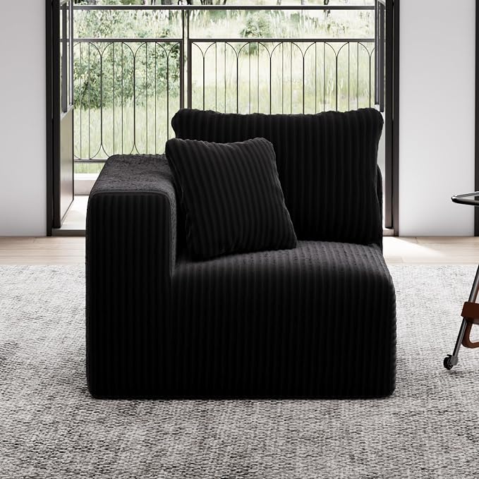 Avenco 35.4” Left-Arm Facing Modular Sofa Seat, Individually Wrapped Coil by Avenco