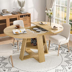 43.3in-59in Extendable Round Dining Table - Image 6