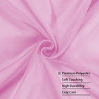 Pink Sheer Curtains 96 Inch Length, Elegant Sheer Curtains - Image 3