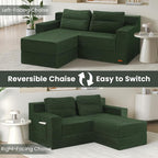 COMAX Futon Sofa Bed, Boneless Loveseat Couch in A Box, Fold Out Small Foldable - Image 3