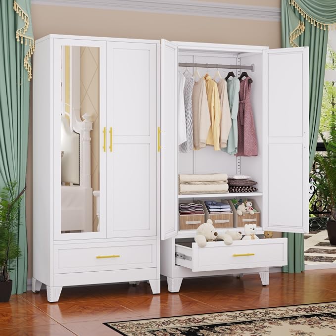 GAIOUS Steel Armoire Wardrobe Closet by GAIOUS