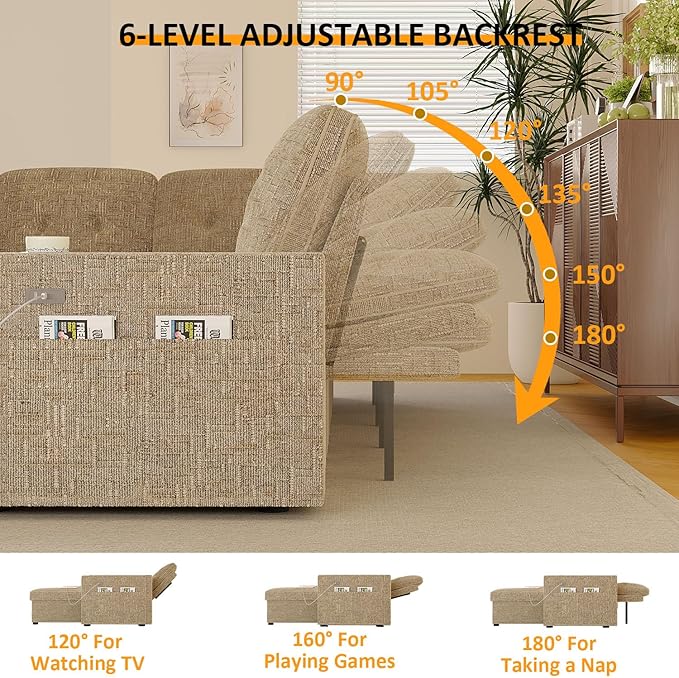 Modular Sectional Sleeper Sofa - Image 4