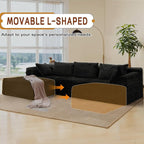 Korser 110" L-Shaped Modular Sectional Sofa - Image 6