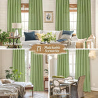 Light Filtering Linen Curtains 63 inches Long - Image 6