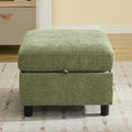 WUTUTUEE 25" Square Storage Ottoman by WUTUTUEE