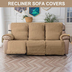 100% Waterproof Recliner Sofa Covers 3 Seater, 6-Piece Split Non-Slip Reclining - Image 6