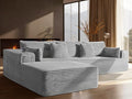 108" Oversized Cloud Sectional Couch, Comfort L Shaped Boneless Couch by VYUXWO