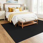 KOZYFLY Black 6x9 Dining Room Rugs, Washable Area Rug - Image 8