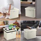 DocSafe Storage Ottoman with Lock, Fireproof＆Waterproof 17 Inches Folding - Image 4