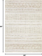 cotiled Boho 5x8 Area Rugs for Living Room: Soft Moroccan Washable Rug | Solve - Image 2
