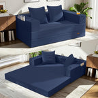 COMAX Futon Sofa Bed, 4‑in‑1 Convertible Sofa Bed, Folding Boneless Couches by COMAX