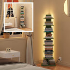 TUTOTAK Narrow Bookshelf, 8-Tier Bookcase - Image 8