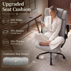 Office Chair, Leather Ergonomic Computer Desk Chair - Image 4