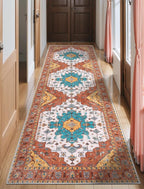 SERISSA 2'6"x10' Washable Non Slip Boho Runner Rug by SERISSAHomeDecorCollection