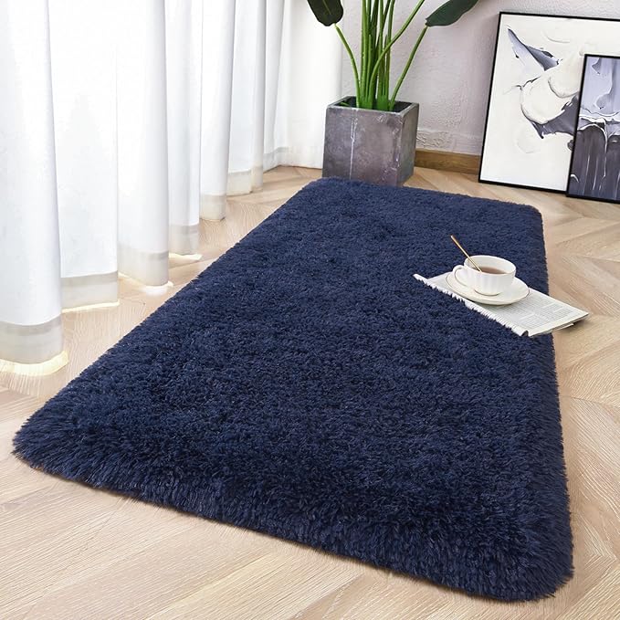 Chicrug Soft Runner Rug for Bedroom Living Room Plush Fluffy Rug 2x4 | Shag - Image 2