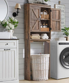 ACCOHOHO Over The Toilet Storage Cabinet, Farmhouse Bathroom Cabinet - Image 6