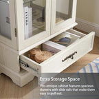 Lighted Glass Curio Display Cabinet - Image 5