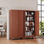 YAUWOH 71''Metal Cabinet with 4 Adjustable Shelves, 5-Tier Pantry Storage - Image 4