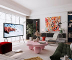 35.03" Cloud Coffee Table for Living Room Unique Coffee Table Modern Low Coffee - Image 9