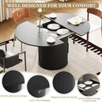 weselon 43"-59" Extendable Round to Oval Dining Table - Image 5