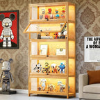Display Cabinet with Acrylic Door, 5-Tier Curio Display Cabinet, Display Case by iusyugh
