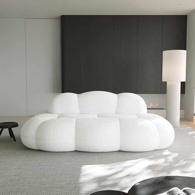 JACH Cloud Shaped Couches for Living Room, Modern Comfy Upholstered Sofa - Image 6