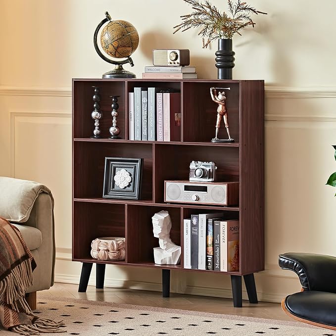 LEYAOYAO 8 Cube Bookshelf 3-Tier Bookcase - Image 7