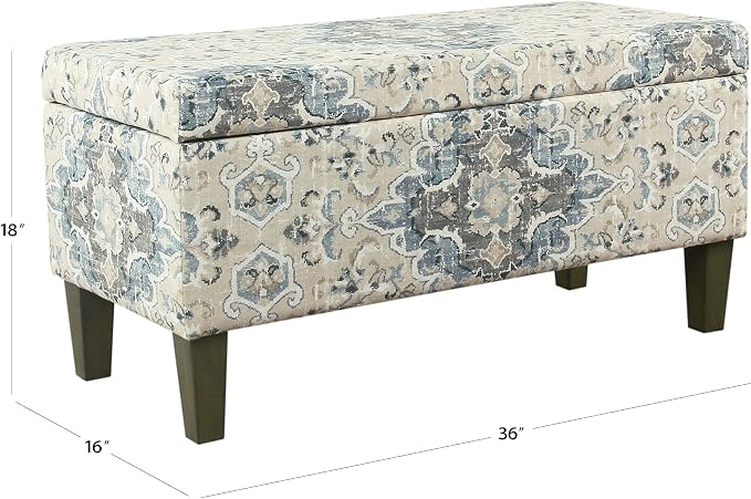 HomePop Large Decorative Storage Bench - Image 3