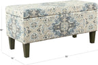 HomePop Large Decorative Storage Bench - Image 3