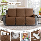 TAOCOCO 100% Waterproof Recliner Sofa Covers 3 Seater Split Couch Covers - Image 6