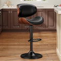 YaFiti Swivel Bar Stools for Kitchen Counter, Adjustable Bentwood Barstools by YaFiti