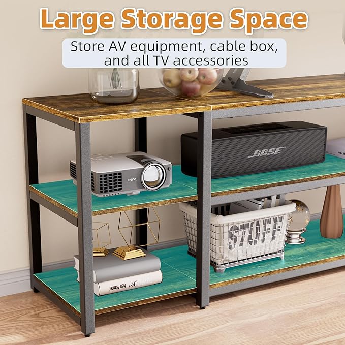 Aquzee 85 inch TV Stand, Entertainment Center - Image 6